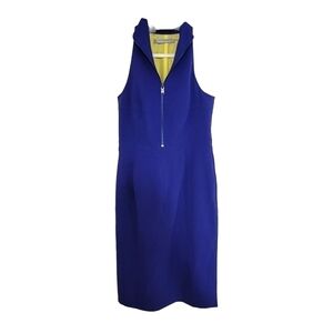 Marc New York Royal Blue & Cob Yellow Zip Dress